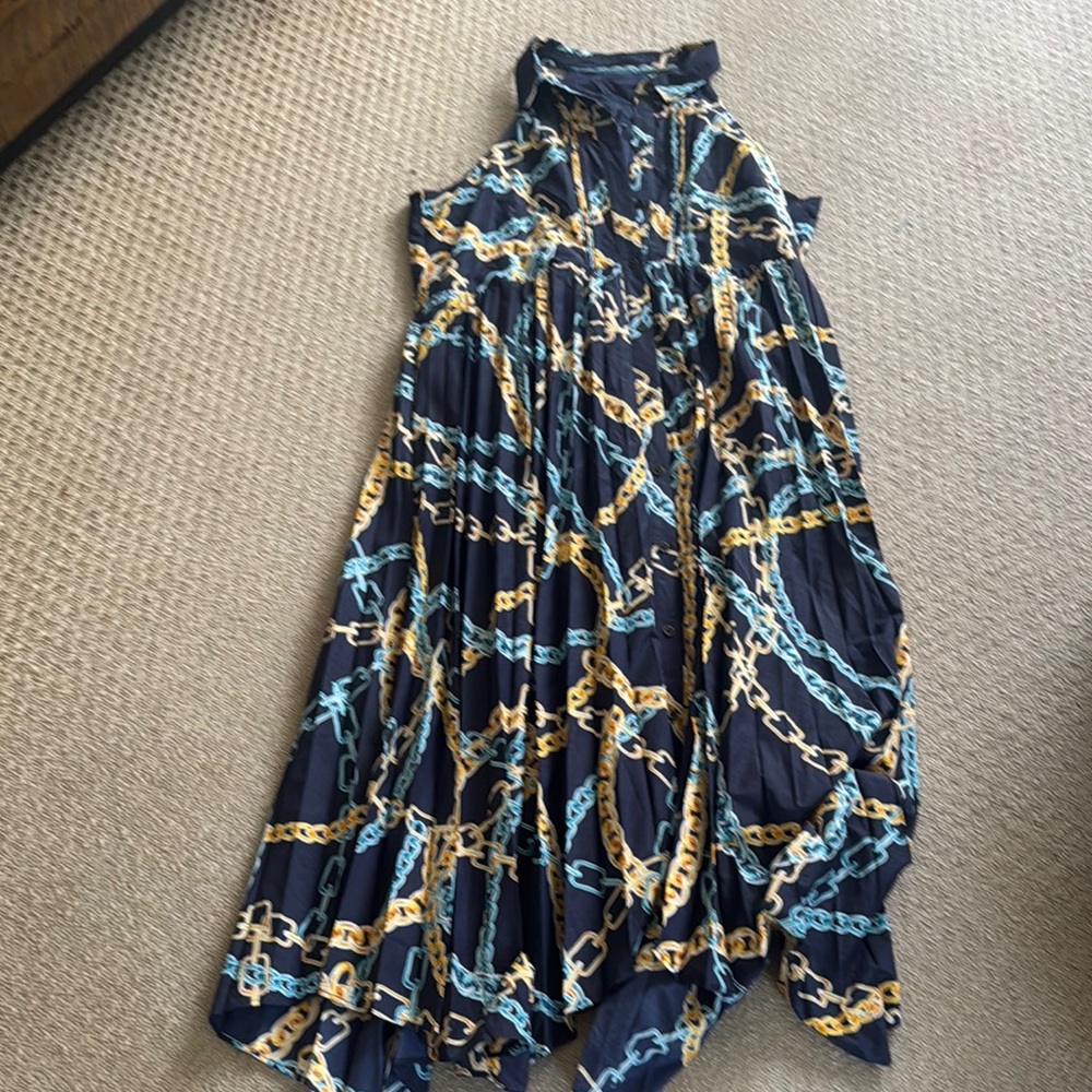 Chain Print Maxi Skirt